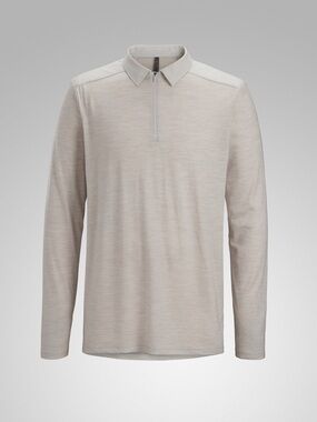 Arc’teryx Veilance Frame Polo Shirt LS Men’s – Dark Cocoon Heather Size Medium